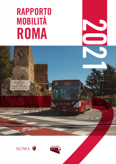 Copertina Rapporto Mobilità di Roma 2021